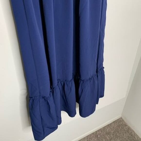 Hill House The Luisa Nap Blue Navy Crepe Dress Womens New Size XL - Picture 15 of 16